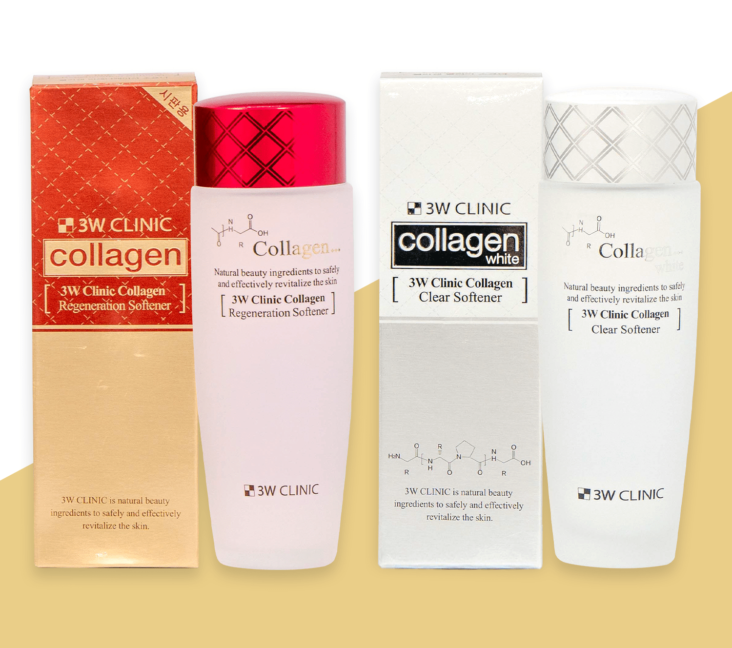 Nước Hoa Hồng 3W Clinic Collagen trắng – đỏ